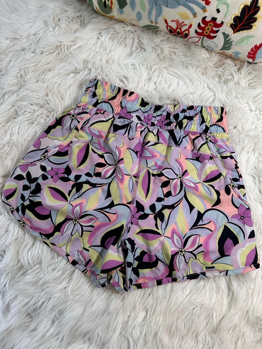 Avia • Colorful Floral 2 Layer Running Shorts